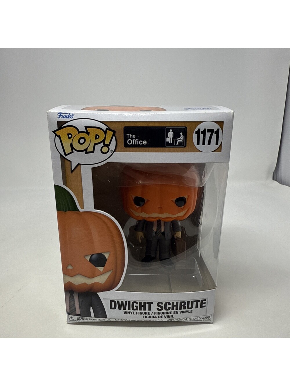 Funko Pop Vinyl Figure The Office Dwight Schrute #1171 Pumpkin Head in Box